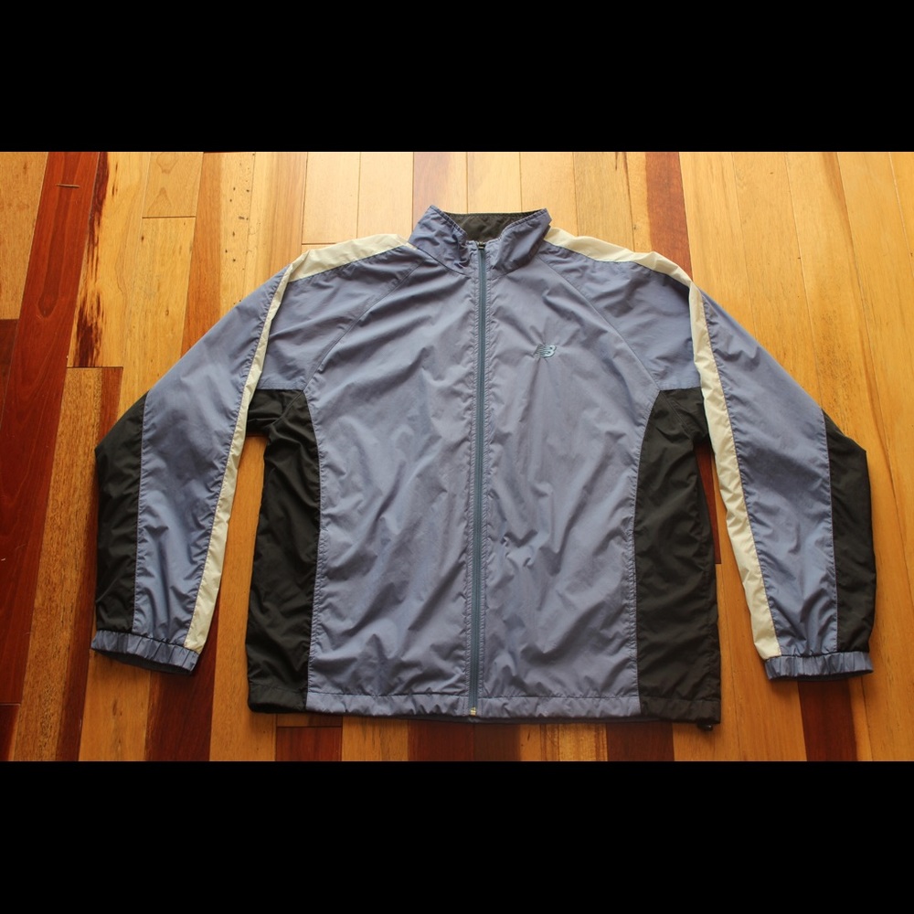 New balance blue wind breaker
